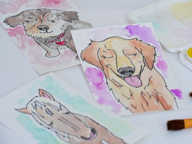 easy puppy paintings