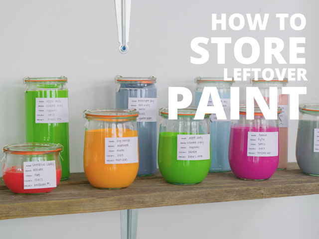 Easy Way To Store Leftover Paint For Touchups In The Home