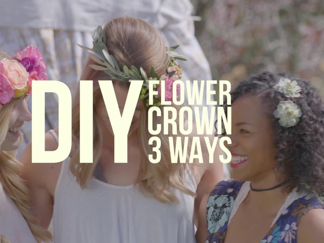 diy flower crown tutorial